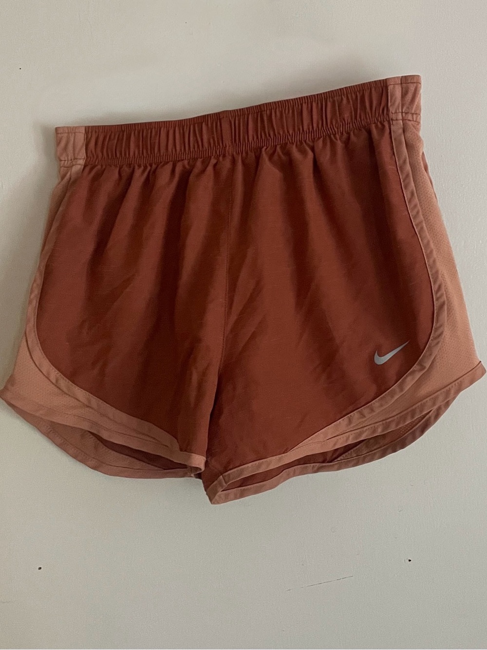 Nike Women's Athletic Shorts in Rust and Dusty Pink